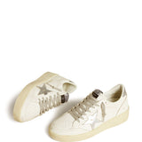 Golden Goose WhiteSilver Ballstar Sneakers Star Patch