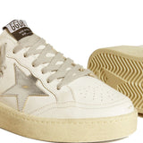 Golden Goose WhiteSilver Ballstar Sneakers Star Patch