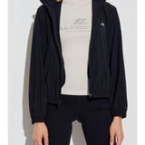 Balenciaga Black Printed Logo Windbreaker Front Zip