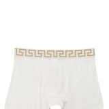 Versace Greca border trunks in white