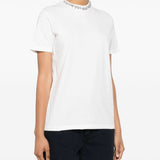 Golden Goose White Rhinestone Embellishment Tee Shirt