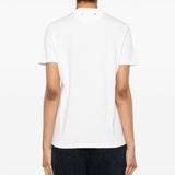 Golden Goose White Rhinestone Embellishment Tee Shirt