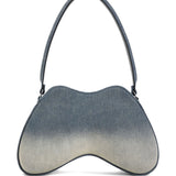 Diesel double-d denim shoulder bag