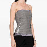 Ottolinger plaid check corset