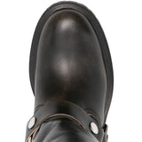 Golden Goose Black Motorcycle Hardware Detailing Boots