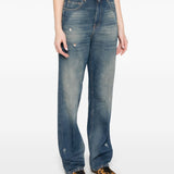 Golden Goose Indaco Distressed Heritage FivePocket Jeans