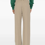 Golden Goose Beige Elasticated Waistband Classic Trousers