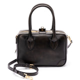 Golden Goose Vita Bag Black Leather With Gold Details