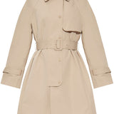 Emporio Armani Sand Beige Weatherproofing Trench Coat