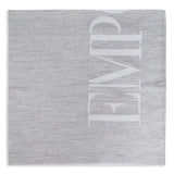 Emporio Armani Logo cotton blend scarf