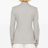 Emporio Armani Light Grey Impeccable Breasted Blazer