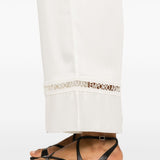 Emporio Armani White Beach Trousers Elasticated Waist