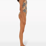 Burberry check-pattern swimsuit