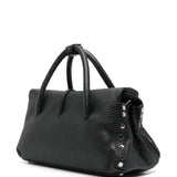 Zanellato Centauro Black Foldover Handbag Magnetic