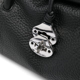 Zanellato Centauro Black Foldover Handbag Magnetic