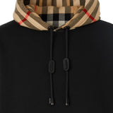 Burberry Check Cotton Blend Zip-Up Hoodie