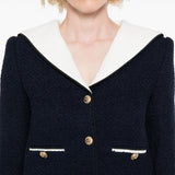 Self-Portrait Bouclé cropped jacket