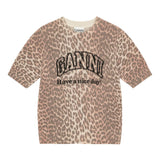 GANNI T-shirts and Polos Brown