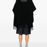 Herno Black Cape Detailing Quilted Premium Overcoat
