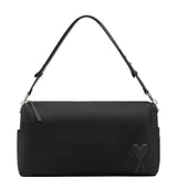 Ami Paris Silver Hardware NylonCanvas Shoulder Handbag