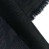 Emporio Armani Allover logo wool scarf