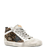 Golden Goose Mid Star Leo ponyskin shoe with star and comma