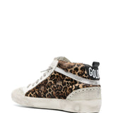 Golden Goose Mid Star Leo ponyskin shoe with star and comma