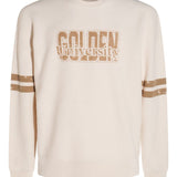 Golden Goose White Contrasting Stripe Sleeve Sweater