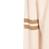 Golden Goose White Contrasting Stripe Sleeve Sweater