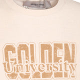 Golden Goose White Contrasting Stripe Sleeve Sweater