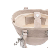 Self-Portrait Suede Charm Tote Bag