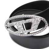 Diesel 1DR Strass leather belt