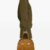 Ferragamo Brown Hug Handbag With Goldtone Hardware