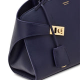 Ferragamo Midnight Blue Tote Bag Featuring Handles