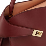 Ferragamo Hug soft two-tone shoulder bag (M)