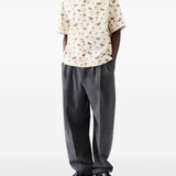 Jacquemus Beige Floral Patterned Shirt Spread Collar