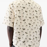 Jacquemus Beige Floral Patterned Shirt Spread Collar