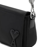 Ami Paris Black Multifunctional Shoulder Bag LogoPatch