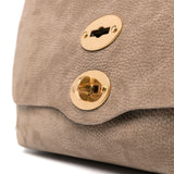 Zanellato Taupe Brown Miniature Suede Leather Handbag