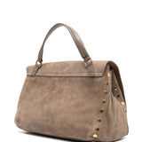 Zanellato Taupe Brown Miniature Suede Leather Handbag