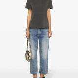 Golden Goose Grey Embellishment Distressed Tee Shirt
