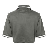 Golden Goose Green Poloshirt Cropped Silhouette Detail