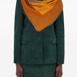 Ferragamo Madras print cashmere stole