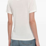 Golden Goose White Metallic Stellar Embellishments Tee
