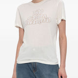 Golden Goose White Metallic Stellar Embellishments Tee