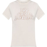 Golden Goose White Metallic Stellar Embellishments Tee