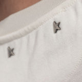 Golden Goose White Metallic Stellar Embellishments Tee