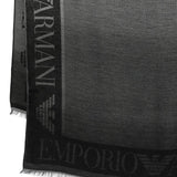 Emporio Armani Stole with gradient micro check motif