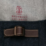 Brunello Cucinelli Logo-embroidered flat cap