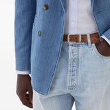 Brunello Cucinelli Brown Buckle Fastening Leather Belt